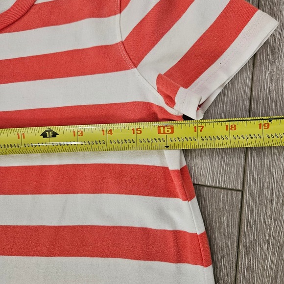 Kate Spade New York Woman Size S Coral White Striped Netta Dress Preppy Casual - Picture 5 of 6